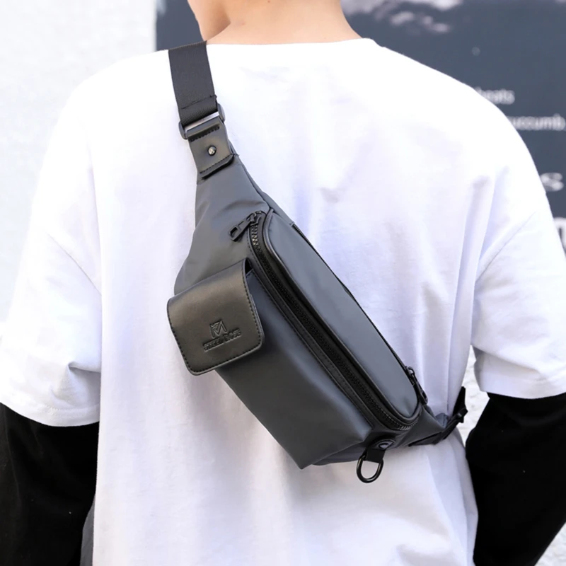 

Waterproof Man Waist Bag Fashion Chest Pack Outdoor Sports Crossbody Bag Casual Travel Male Bum Belt Bag Pochete Masculina