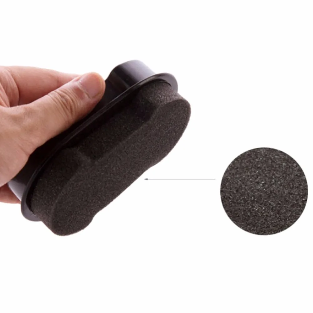 1Pcs Sponge polisher Shoe Boot bag Shine Shoes Brush Cleaner Leather Polishing Cleaning liquid wax shining Length 12.5 Width 7cm | Дом и сад