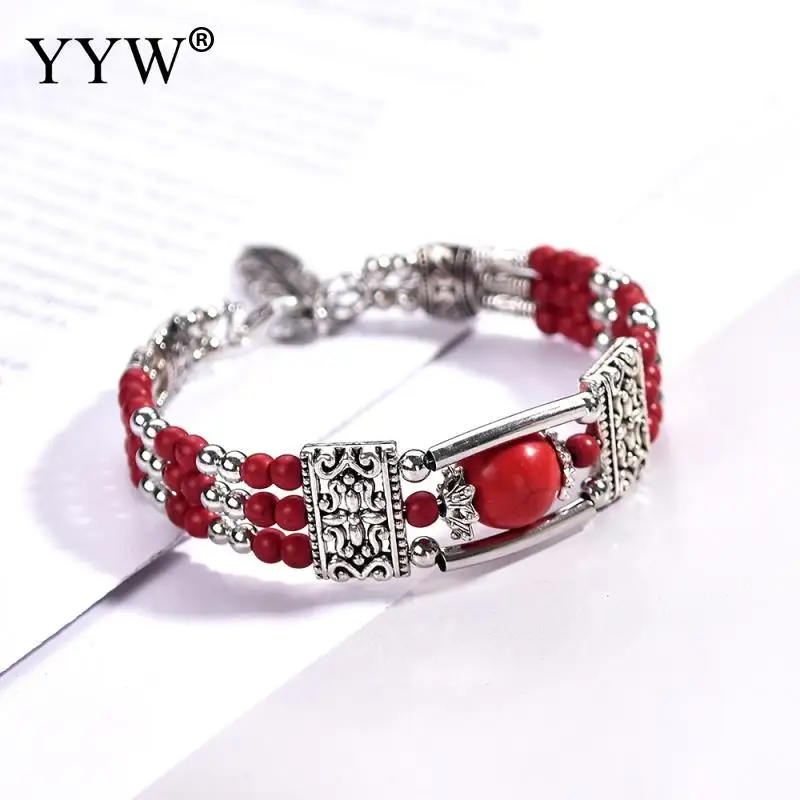 

2020 New Fashion Steel Wire Beaded Bracelet Bohemian Style Female Bracelet Jewelry Gift