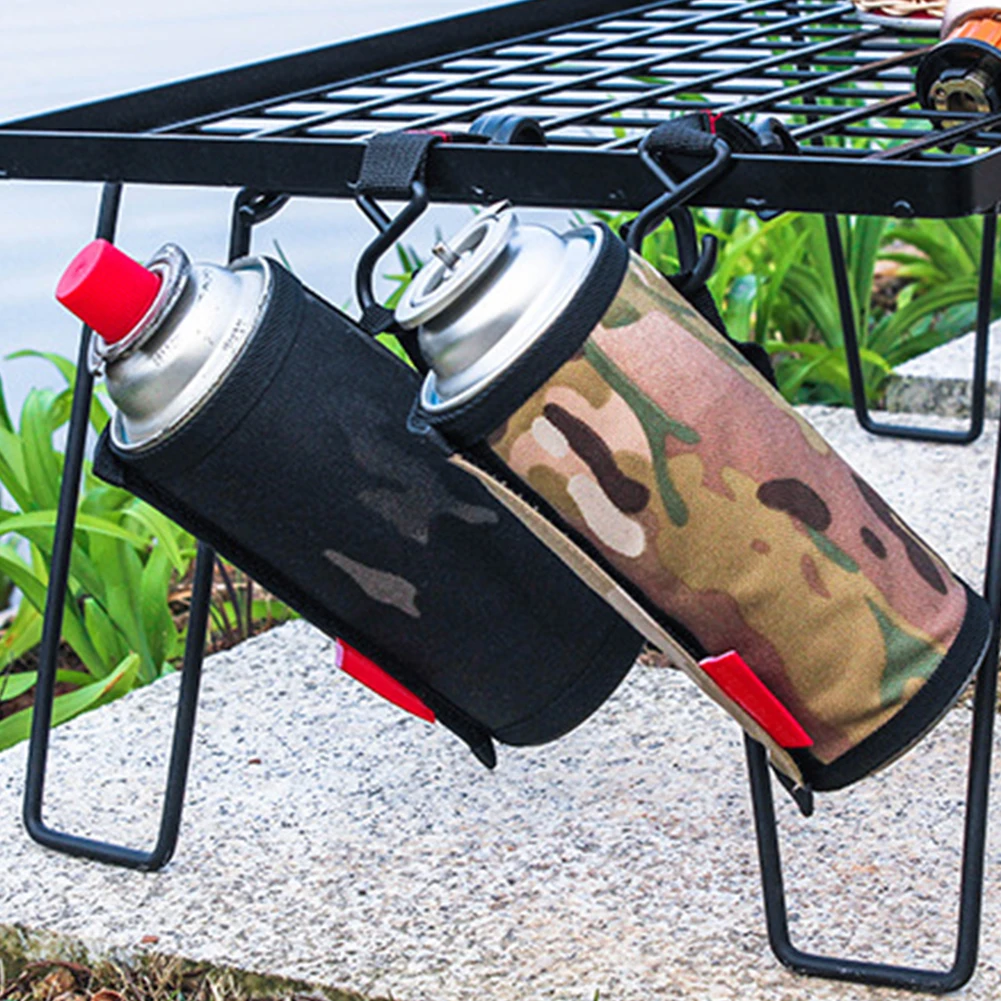 

Gas Canister Cover Protector Fuel Canister Storage Bag Camping Hiking Gas Cylinder Tank Accessories Outdoor Tools 6.5x9.9cm