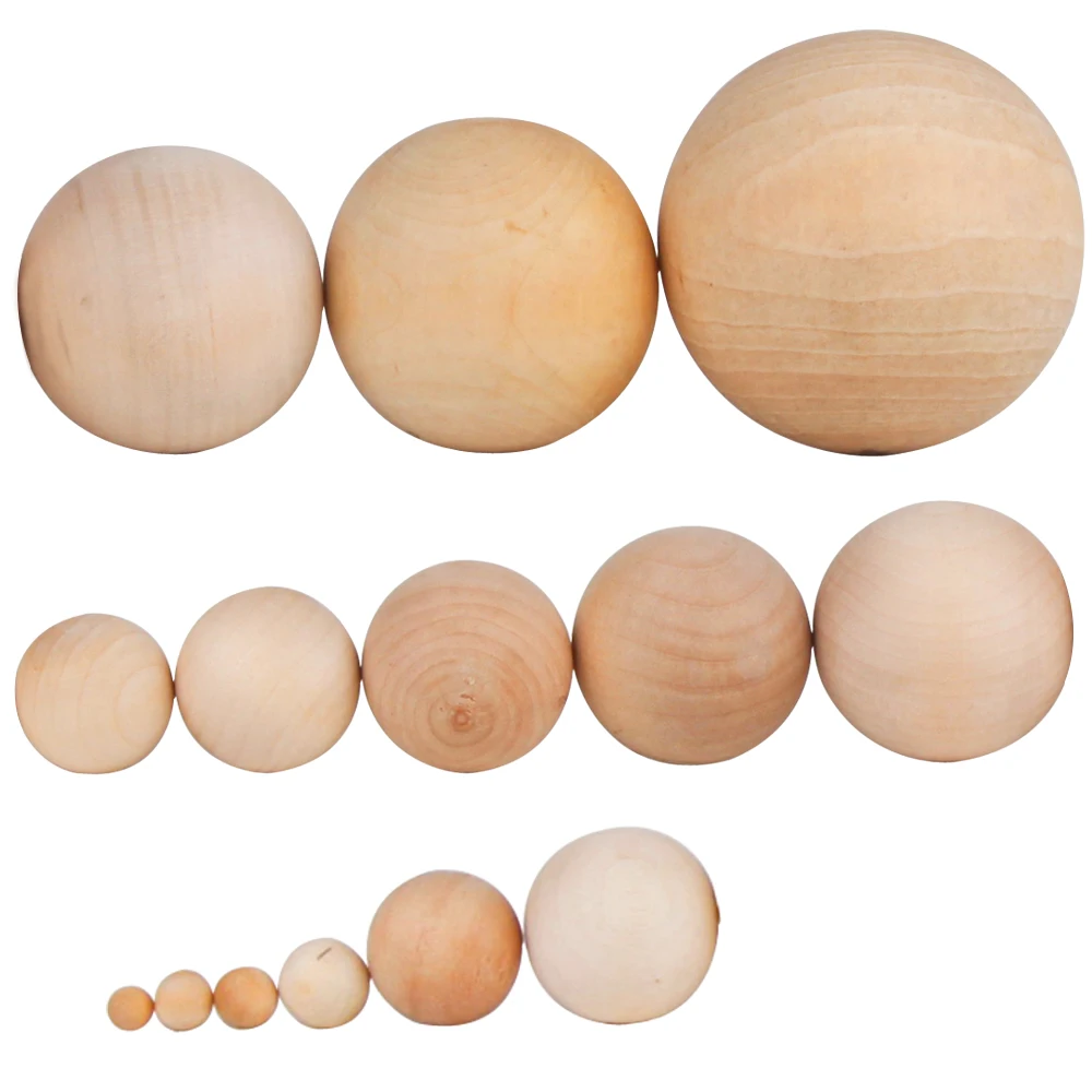 10 шт. шарики из массива дерева для обучения эксперименту натурального ручная