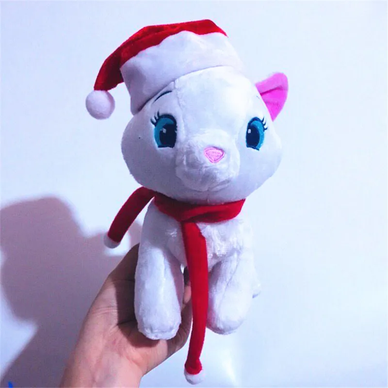 Белый 1 шт./лот 18 см Рождество Eeyore кошка кенгуру свинка Ослик Кролик Утка roo поросенок плюшевая кукла в подарок детские игрушки - Цвет: Белый