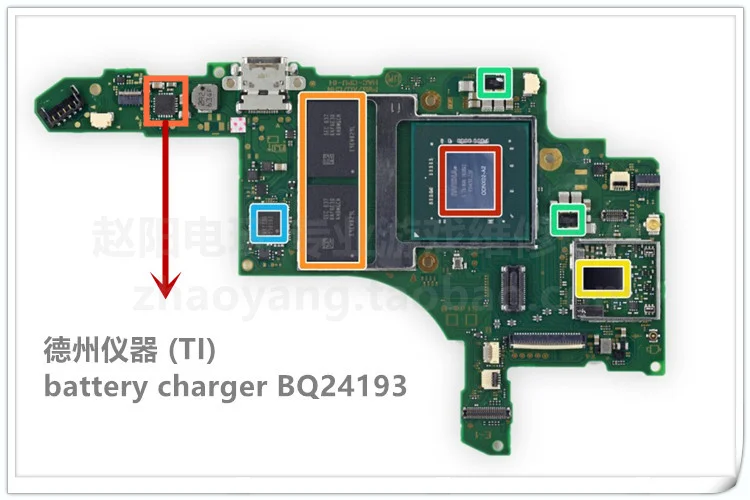 Для Nintendo Switch NS Console battery charing микросхема питания BQ24193 оригинальные запчасти для