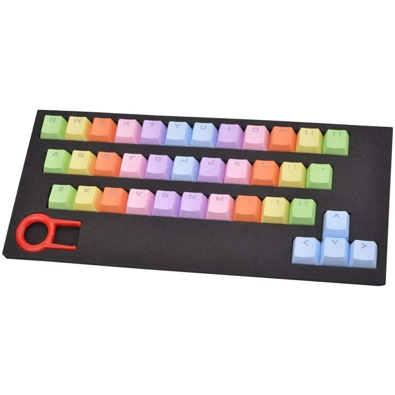 

Keycap 37 PBT Double Shot Injection Backlit Keycaps With Key Puller For All Mechanical Gaming Keyboards