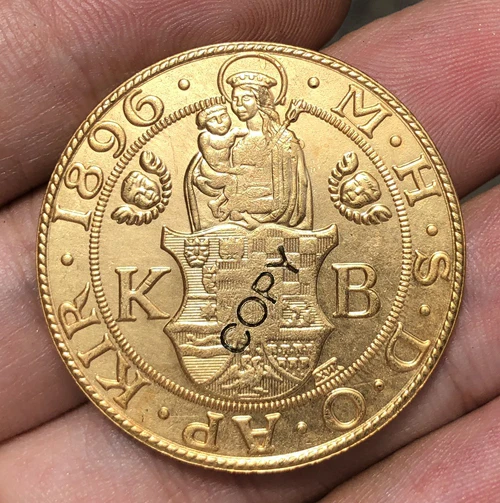 Венгрия 9 Ducats 1896 копия монет | Дом и сад