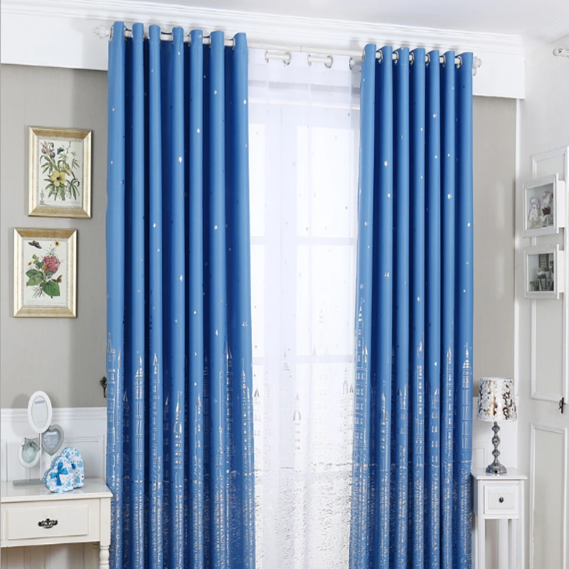 Современный Звездный замок Светонепроницаемый Фотофон для спальни гостиной