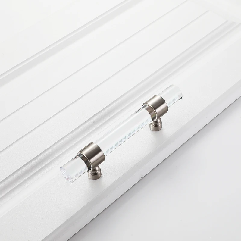 Современные акриловые дверные ручки ручка для ящиков шкафов кухонный шкаф ящика