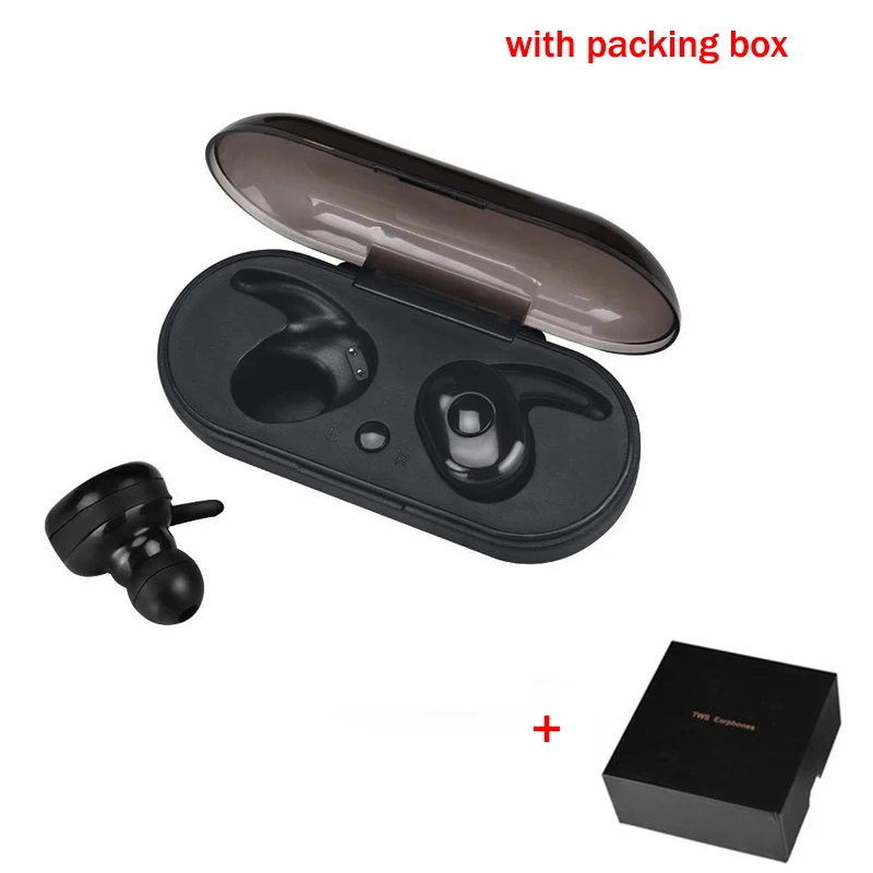 with packing box 1350 Bluetooth 5,0 наушники спортивные наушники с крючками TWS Super Bass Ture беспроводные наушники для мобильного телефона Быстрая - Цвет: with packing box