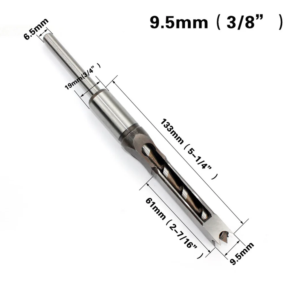 

4pcs/Set Square-hole Drill Bit High Speed Steel Mortising Chisel HRC 48-50