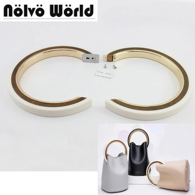 2 шт. бежевый черный цвета Смешанные акриловые металлические деревянные 3 слойные