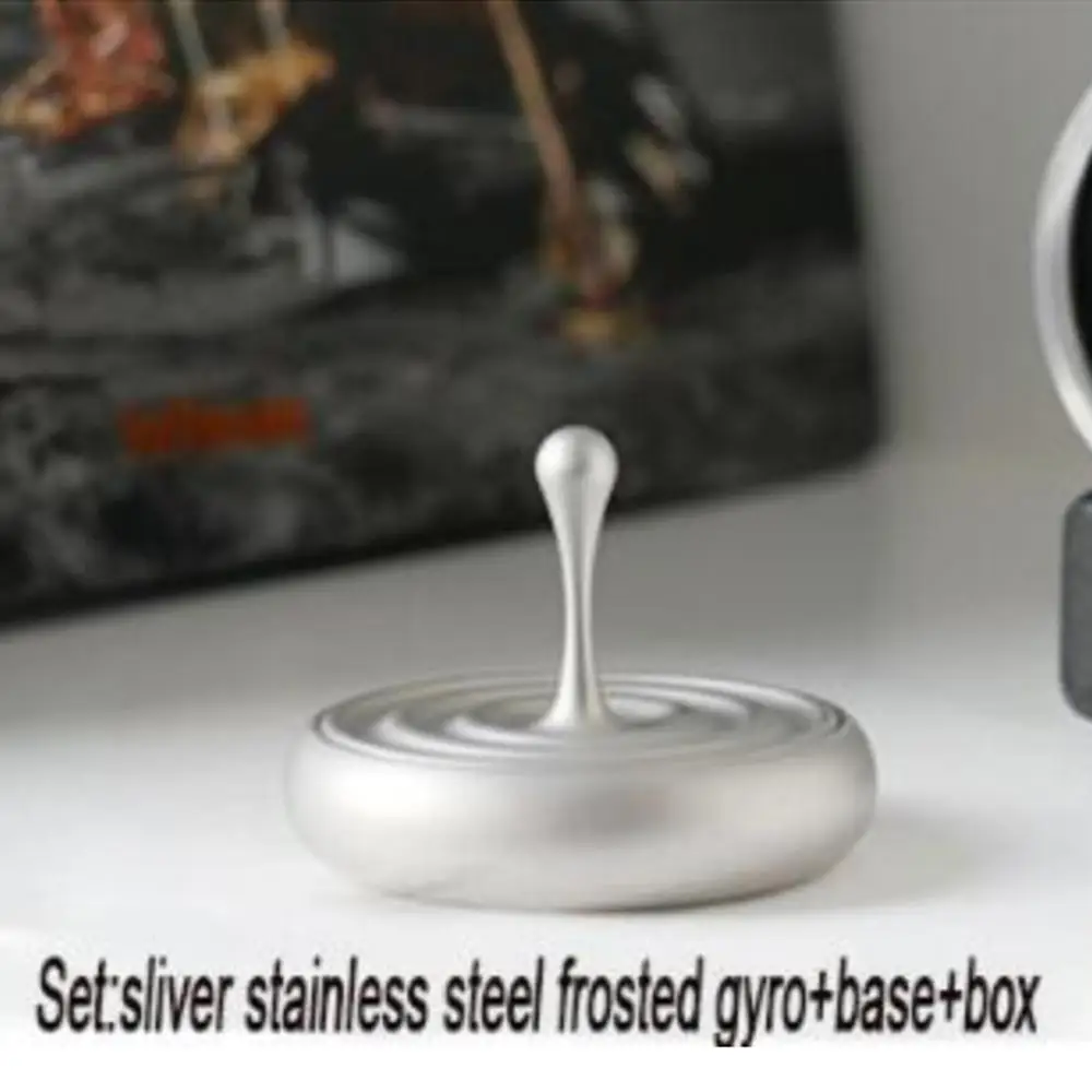 Витой вручную гироскоп из нержавеющей стали в виде капли воды спиннинговый верх
