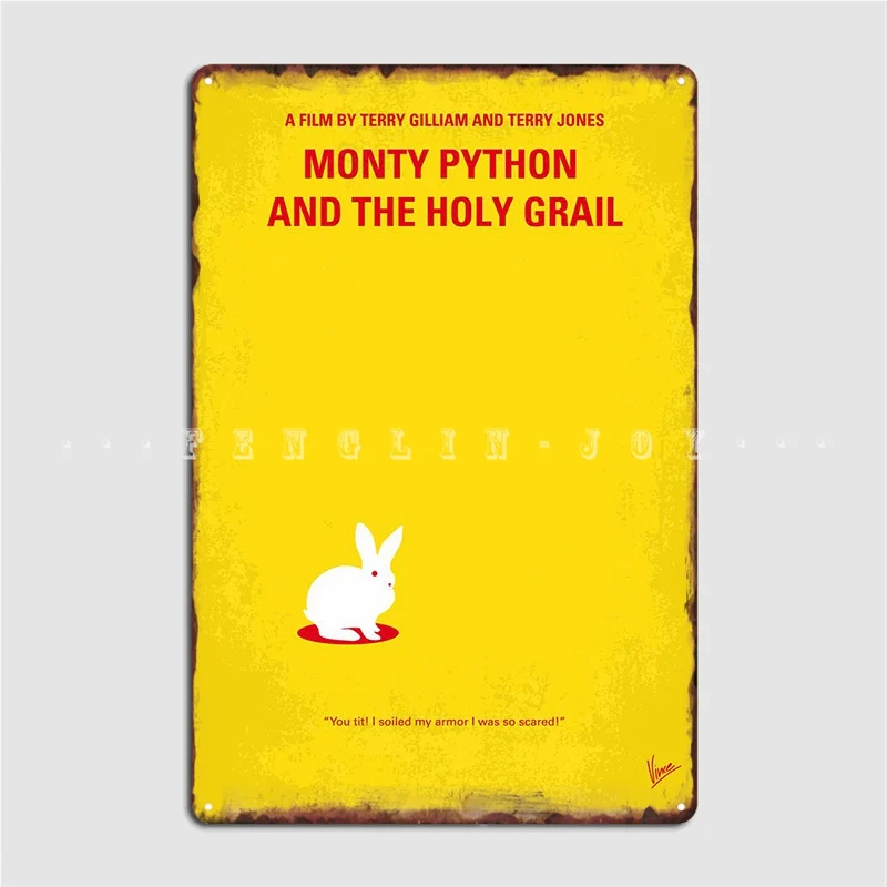 Монти питон и священный грейл Минимальный фильм металлический знак кино гостиная клуб бар создание гаража украшение жестяной знак плакат