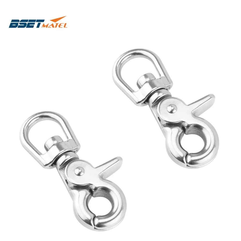 2X BSET MATEL сумка из нержавеющей стали 316 Вертлюг карабины застежки плетеные