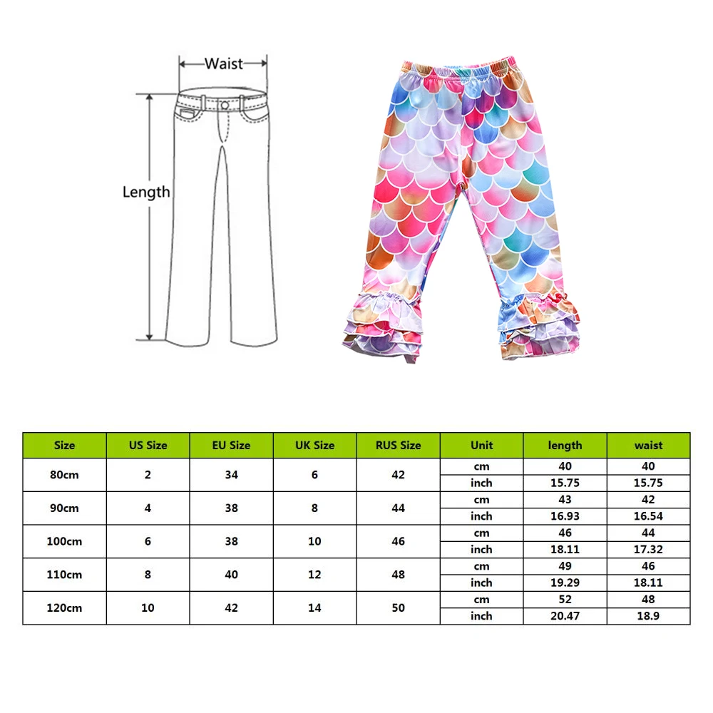 OEAK/модные детские длинные штаны шаровары в полоску с оборками и высокой талией