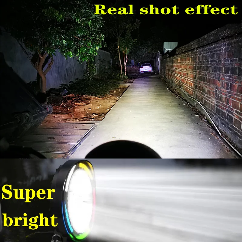 2021 NEW Motorcycle Headlight Led Lamp Bar 12V 80V Working Spot Light Motorbike Fog Lamp 6000LM LED Scooters Spotlight