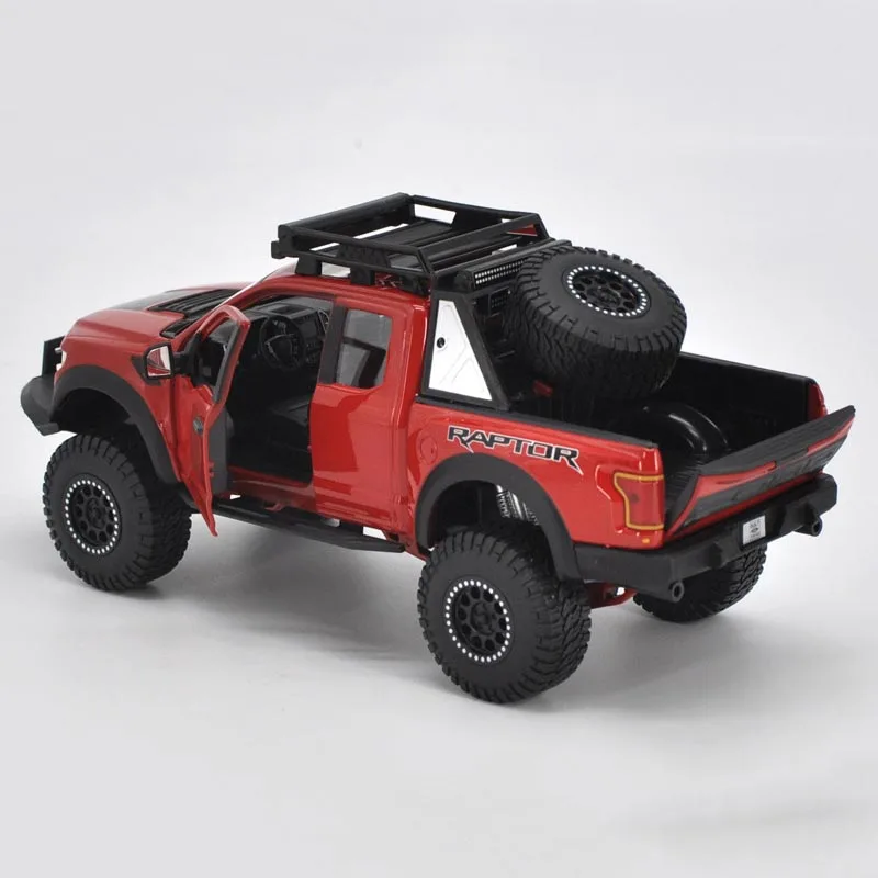 1/24 diecast alloy red simulation Off-road vehicle model metal Pickup truck toy car collection interior decoration | Игрушки и хобби