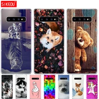 silicon case for samsung galaxy s10 case s10plus phone s10e cover on soft tpu for samsung s10 plus g975f s 10 sm g973f coque