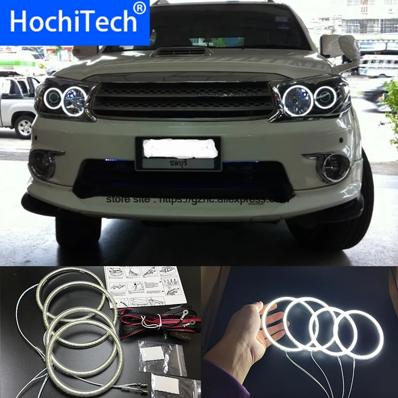 

HochiTech Super bright White color light SMD LED Angel eyes For Toyota FORTUNER 2008-2010 Car Styling Daytime Running Light