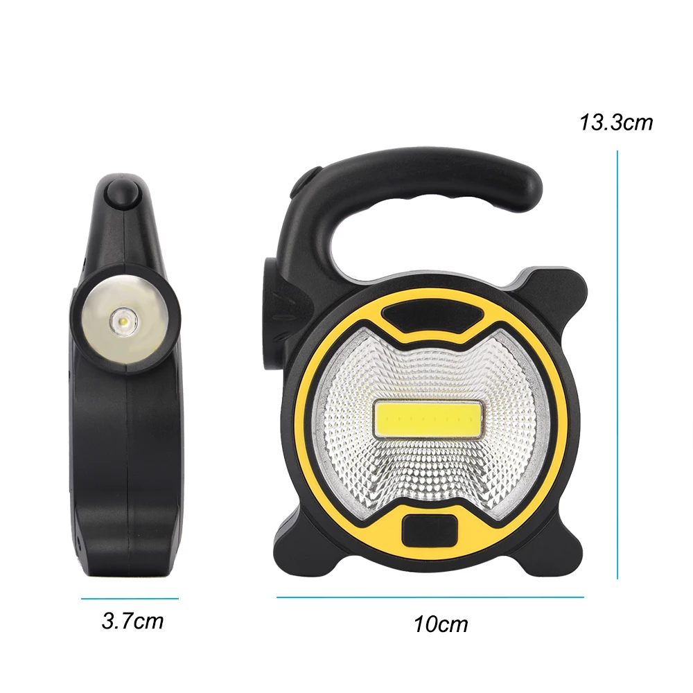 Светодиодная портативная Рабочая Лампа COB внутренний аварийный свет ретро