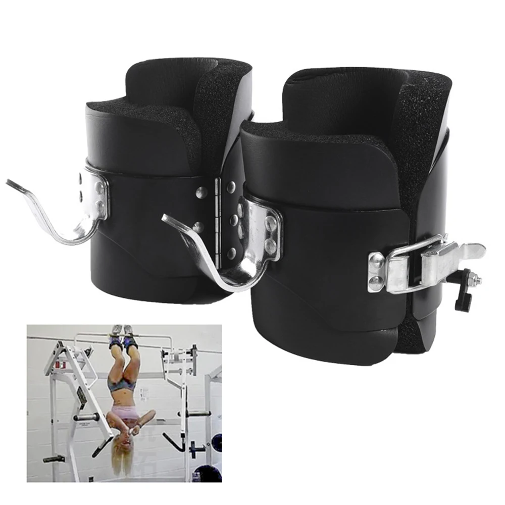 

1 Pair Anti Gravity Inversion Boots Therapy Spine Ab Chin Up for gym Safer Body Fitness Building handstand machine fitness