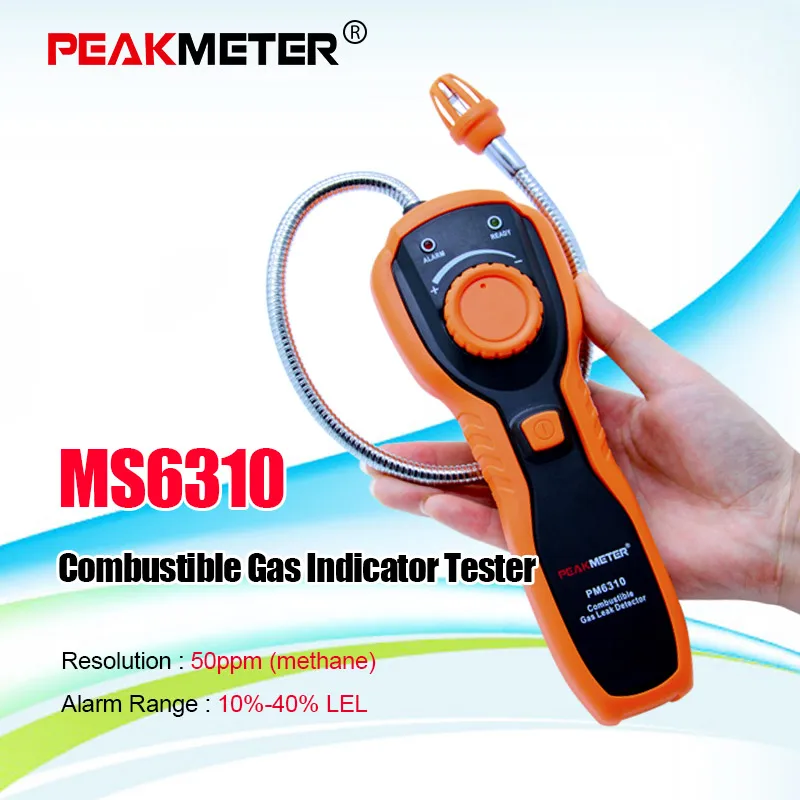 Портативный детектор утечки горючих газов Пропан Газ газоанализатор со звуковым