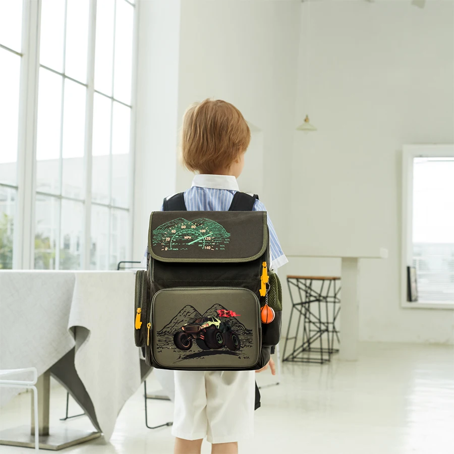 2015 Kids Cars Print School Bags EVA 3D Orthopedic Children School Backpack For Boys Schoolbags Grade 1-3 Mochila Infantil