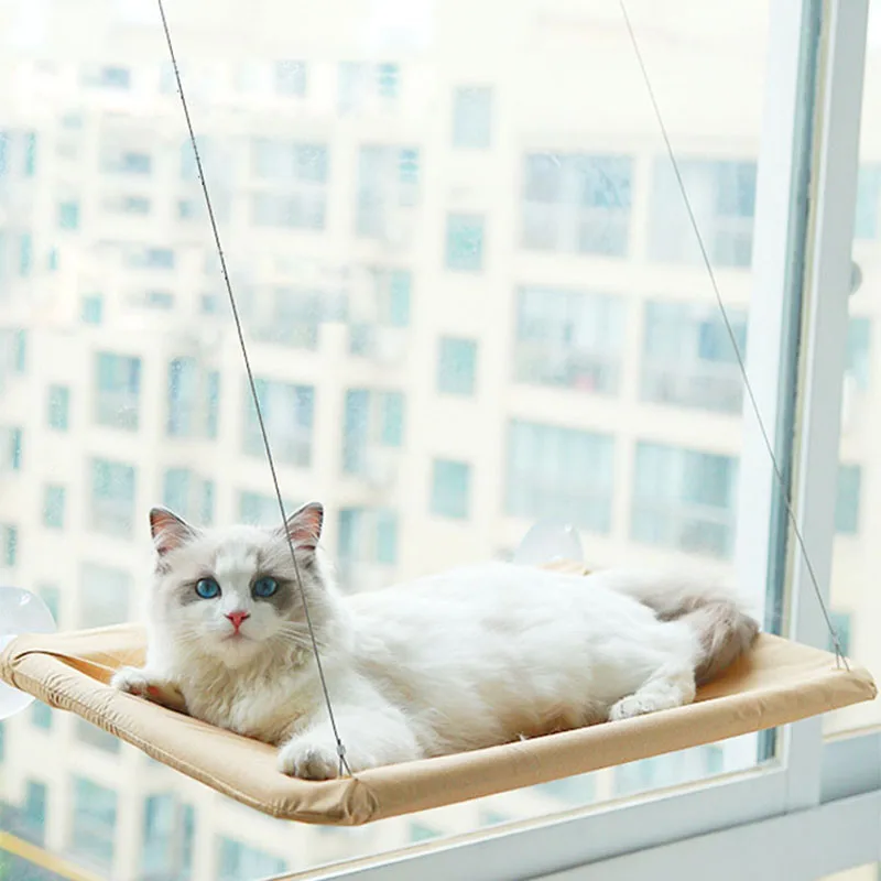 

Cat Balcony Hammock Bearing 20kg Cat Sunny Seat Pet Fabric Cat Bed Cat Climbing Sleeping Mattress Single Layer Cat Supplies