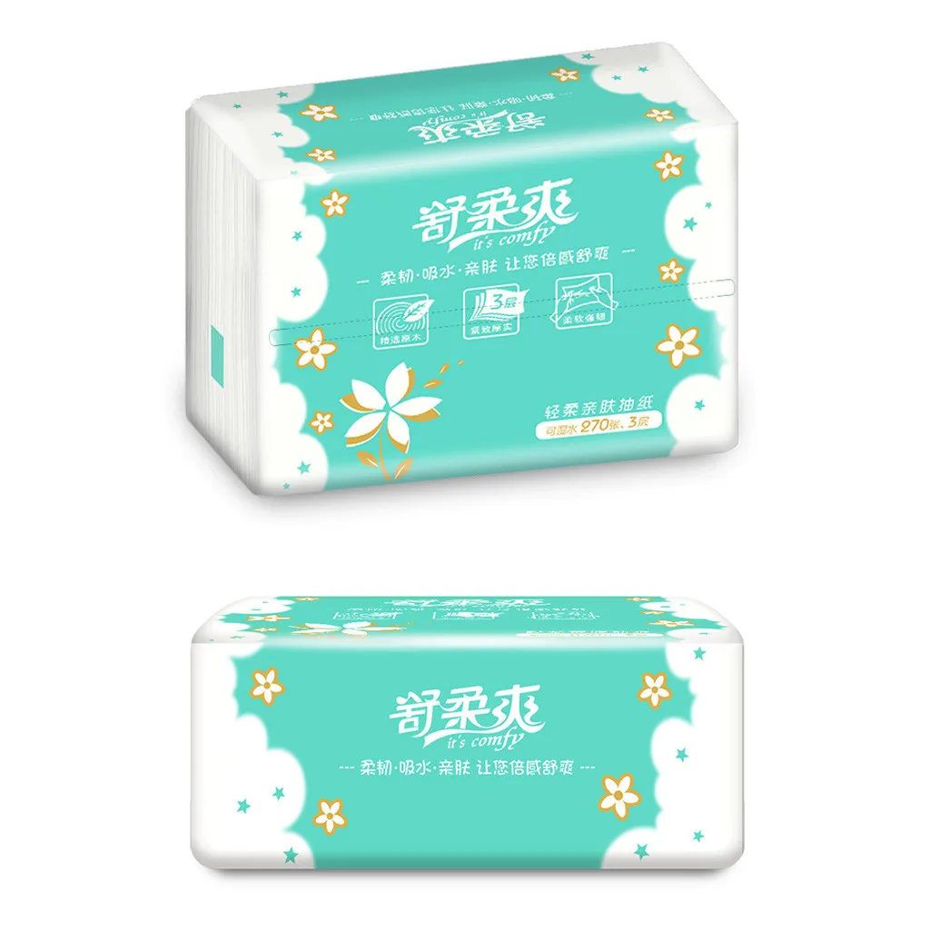 Туалетная бумага мягкая 6 упаковок 4 слойное полотенце Детская приятное для кожи