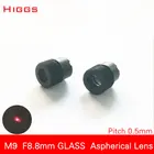 Стеклянный асферический лазерный фокусирующий объектив, 0,5 мм, Длина фокуса 8,8 мм