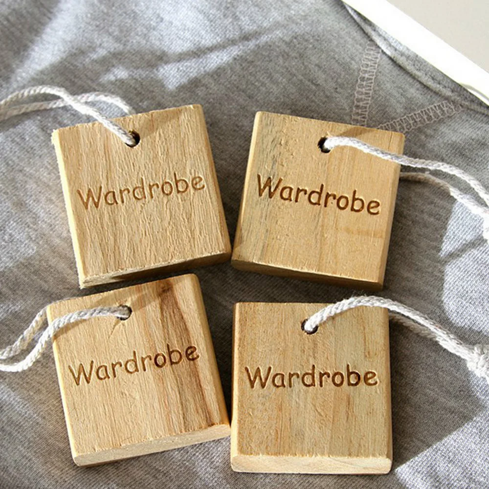 

8pcs Natural Cedar Wooden Moth Hangers Blocks Repellent For Wardrobe Drawer Cedar Moth Repellents