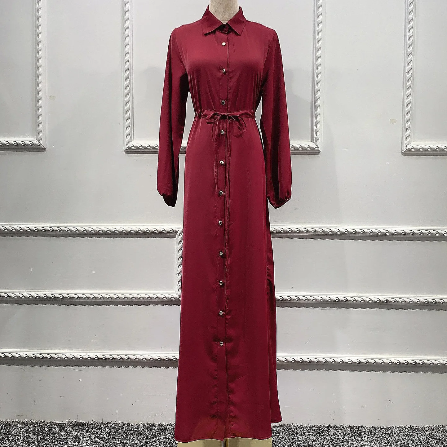 2021 мусульманских женщин новые модные простые большой Размеры женские темперамент платье Цвет длинное платье в турецком стиле длинное плат...