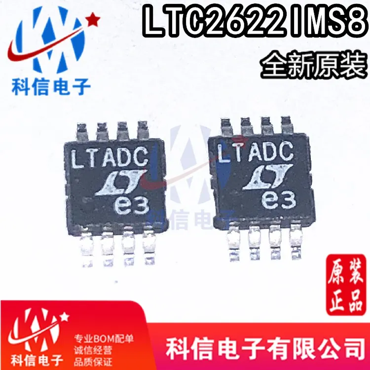 

Free shipping LTC2622IMS8 LTADC 12DAC MSOP-8 10PCS