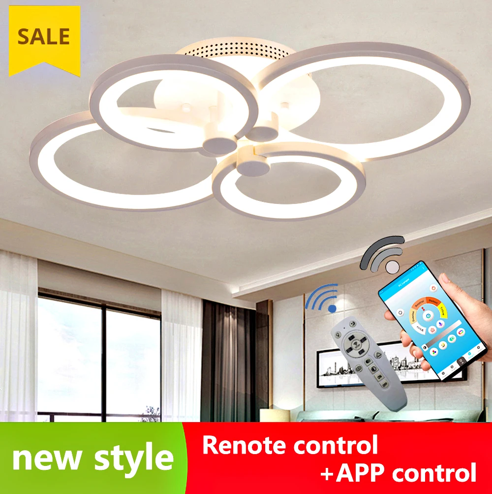 Современные светодиодные кольцевые потолочные светильники лампа для гостиной