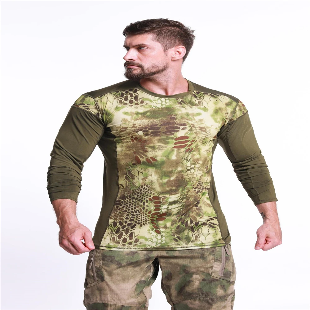 2019 Новинка с налокотниками камуфляжная охотничья одежда Ghillie костюм Топ Военный