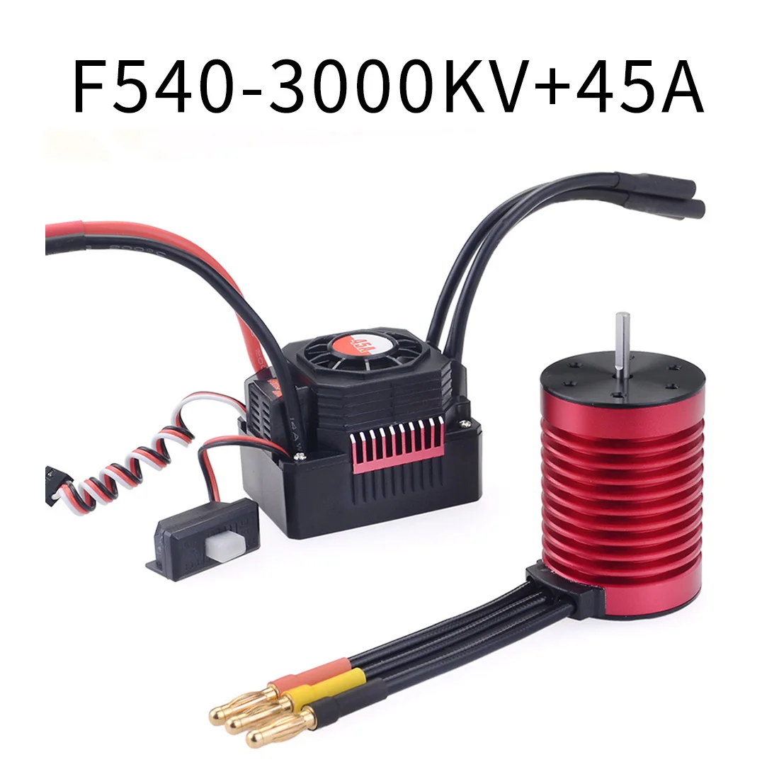 

Surpass Hobby KK F540 Waterproof Combo 4370KV 3000KV Brushless Motor w/45A ESC for Tamiya Axial Redcat 1/10 RC Car Parts