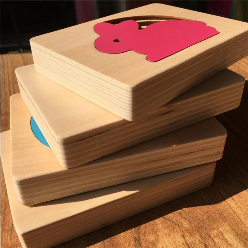 Детские деревянные игрушки для детей Мультяшные животные 3D пазлы многослойные