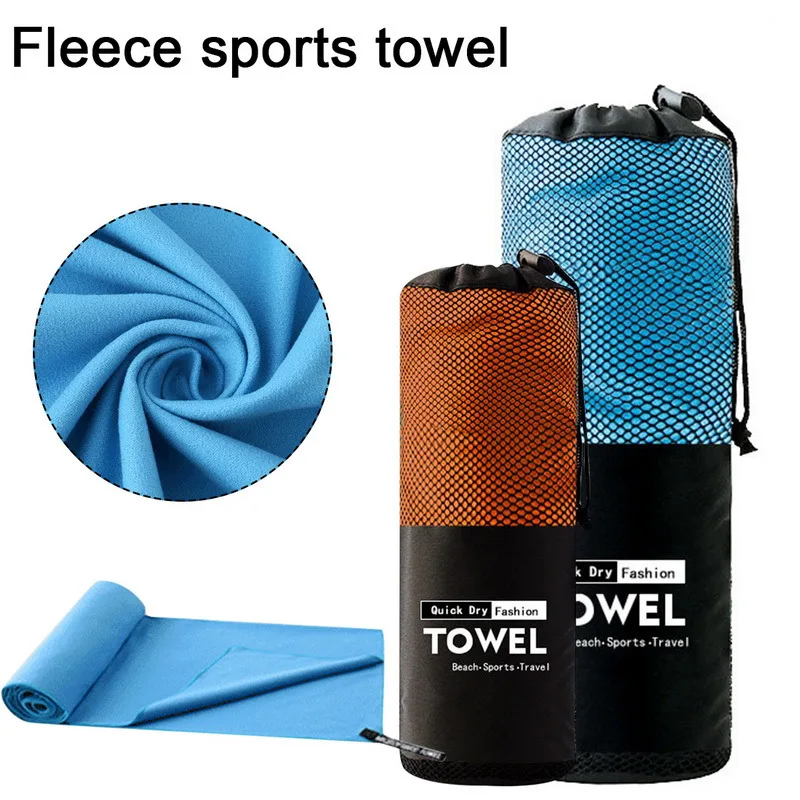 Быстросохнущее спортивное полотенце портативное пляжное абсорбирующее влагу