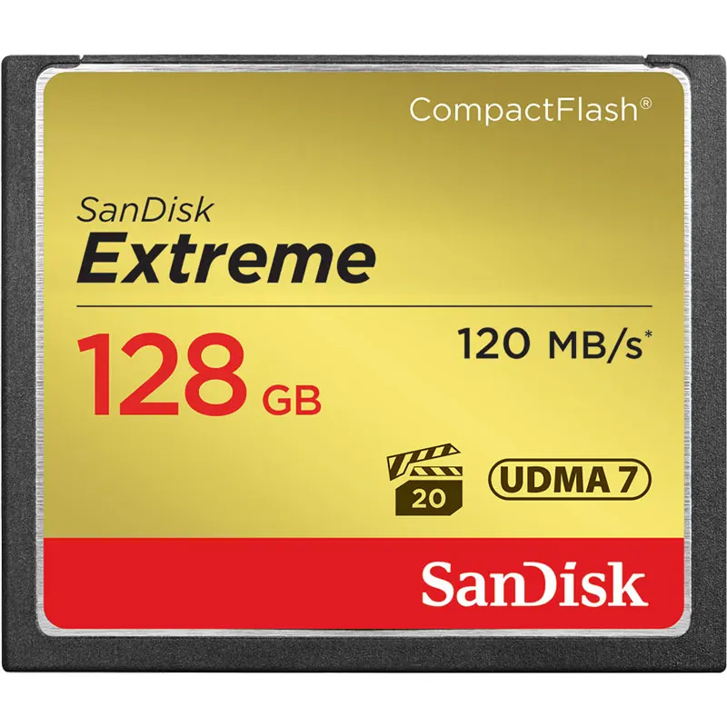 Оригинальный SANDISK EXTREME для SLR камеры высокоскоростной CF COMPACTFLASH карта памяти 32 Гб 64 128 ГБ|Карты памяти| |
