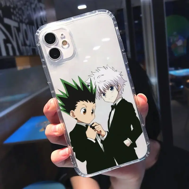

Anime Hunter X hunter Cool Phone Case Transparent for iPhone 11 12 mini pro XS MAX 8 7 6 6S Plus X 5S SE 2020 XR