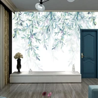 retro leaves custom 3d murals removable wallpapers for bedroom room wall background self adhesive furniture papers home decor