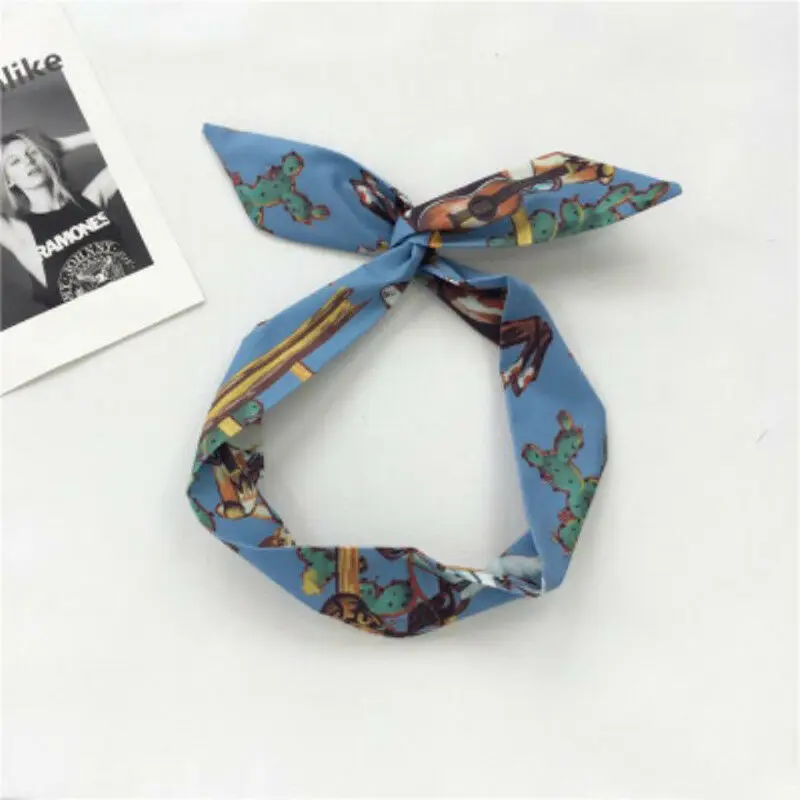 2019 Women Headwear Fashion Lady Adult Flower Boho Bohemian Cross Hair Head Headband Band Scarf Wrap Bandana |