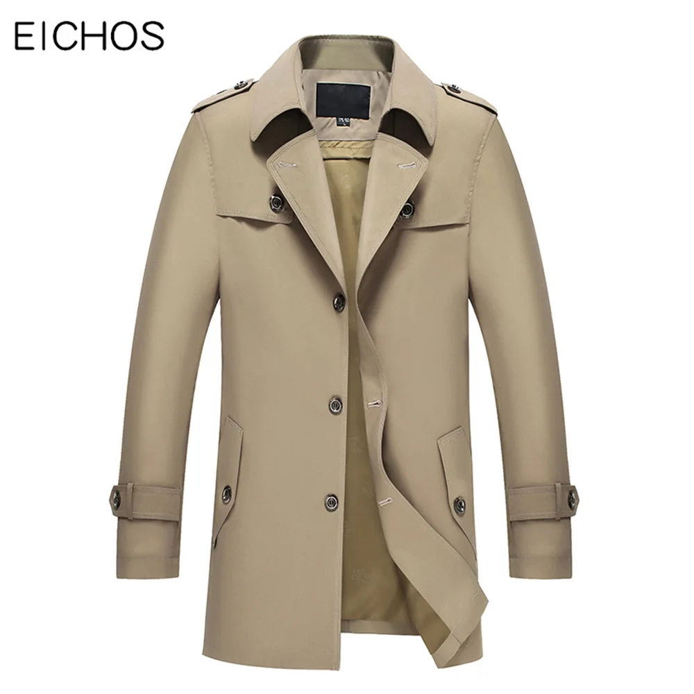 Мужская ветровка приталенная куртка средней длины мужская деловая верхняя