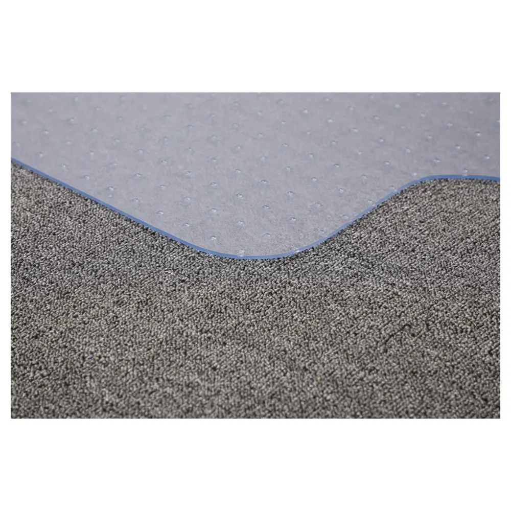 

90x120cm Transparent PVC Anti-Slip Mat Waterproof Pad Wheel Chair Protective Cushion for Living-room Bedroom Dining Room