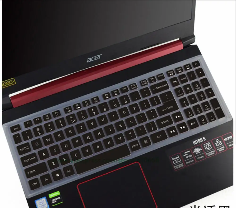 Защитный чехол для клавиатуры ноутбука Acer Nitro 5 AN515-54-54W2 AN515-54-51M5 AN517-51-56YW 7 AN715-51 15 6