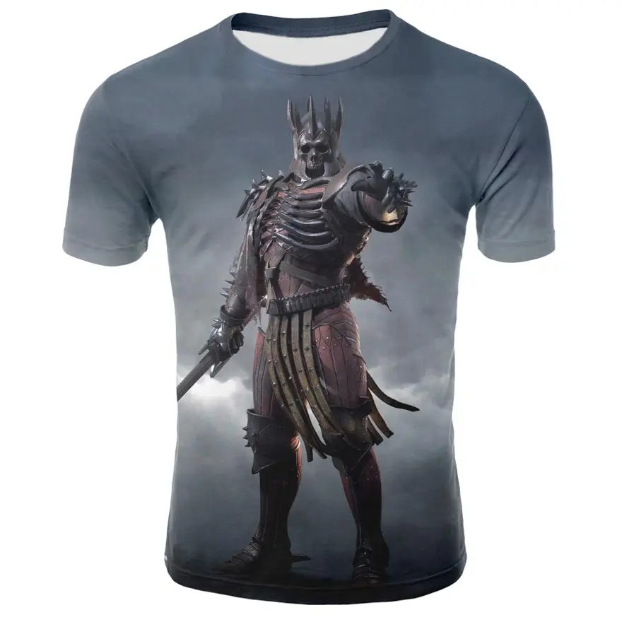 

Skull T-shirt 3d printing punk T-shirt retro T-shirt 3d T-shirt anime male style summer street casual T-shirt