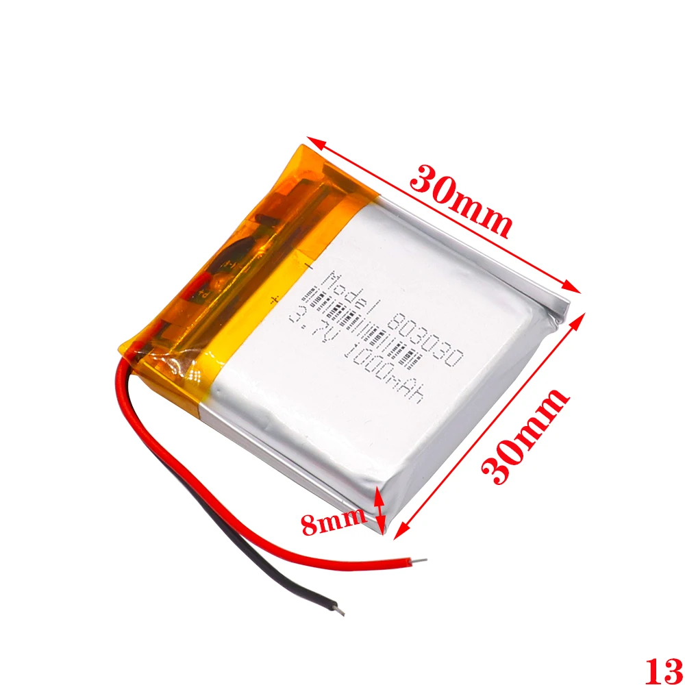 Литий полимерная аккумуляторная батарея для умных часов 803030 мАч