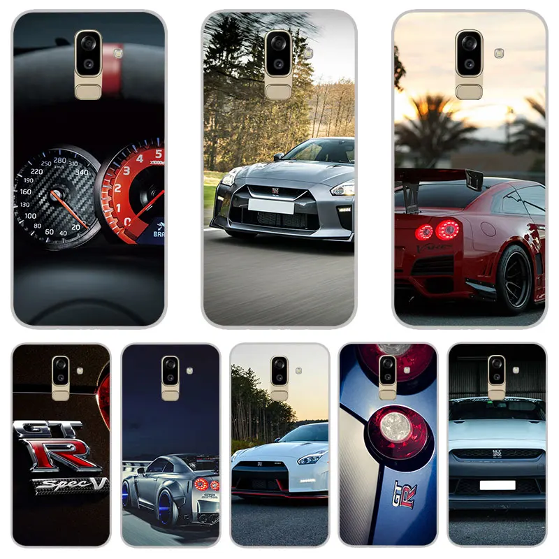 Спортивный автомобиль gt r матовый Силиконовый чехол для Samsung Galaxy J2 pro J3 J4 J6 J7 J8 A5 A7 A9