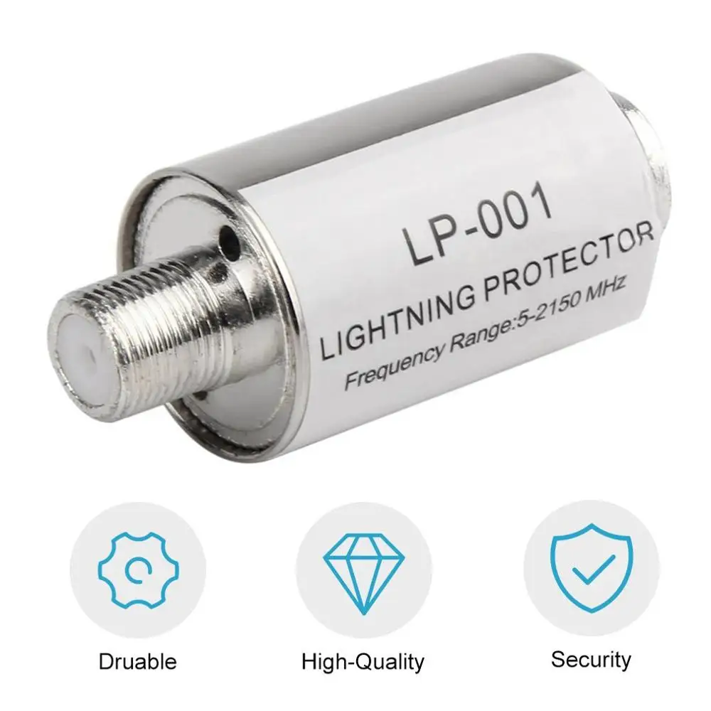 Lightning Protector Arrester Coaxial Satellite TV Protection Devices Antenna 5-2150MHz Wholesale | Безопасность и защита