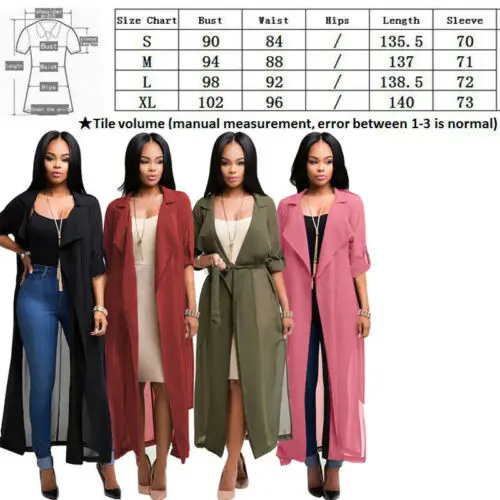 

Women Casual Vintage Kimono Cardigan Ladies 2019 Summer Long Crochet Chiffon Kimono preto Loose Solid printed Blouse Tops Black