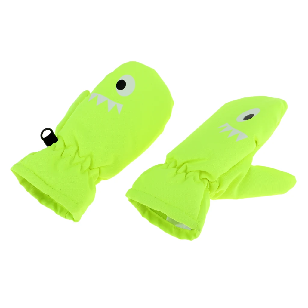 Детские варежки водонепроницаемые противоскользящие зимние лыжные перчатки